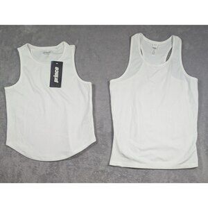 Prince DSG Girls Tank Top Size Large White Lot of 2 Activewear Casual Sports